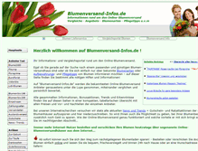 Tablet Screenshot of blumenversand-infos.de
